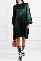 Thumbnail for your product : Ganni Printed Satin Dress