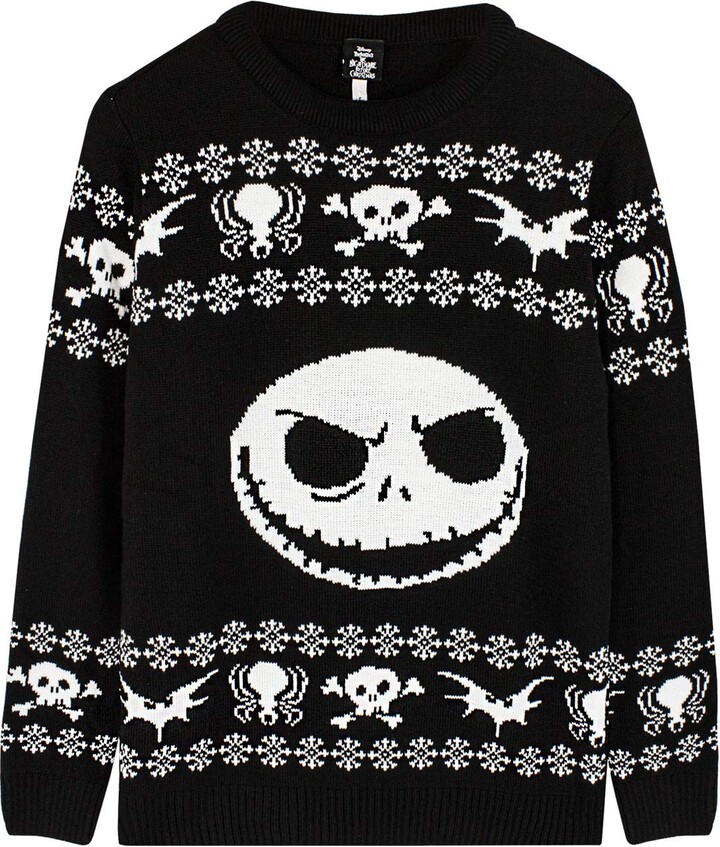 The Nightmare Before Christmas Jack Skellington Knitted Jumper Black