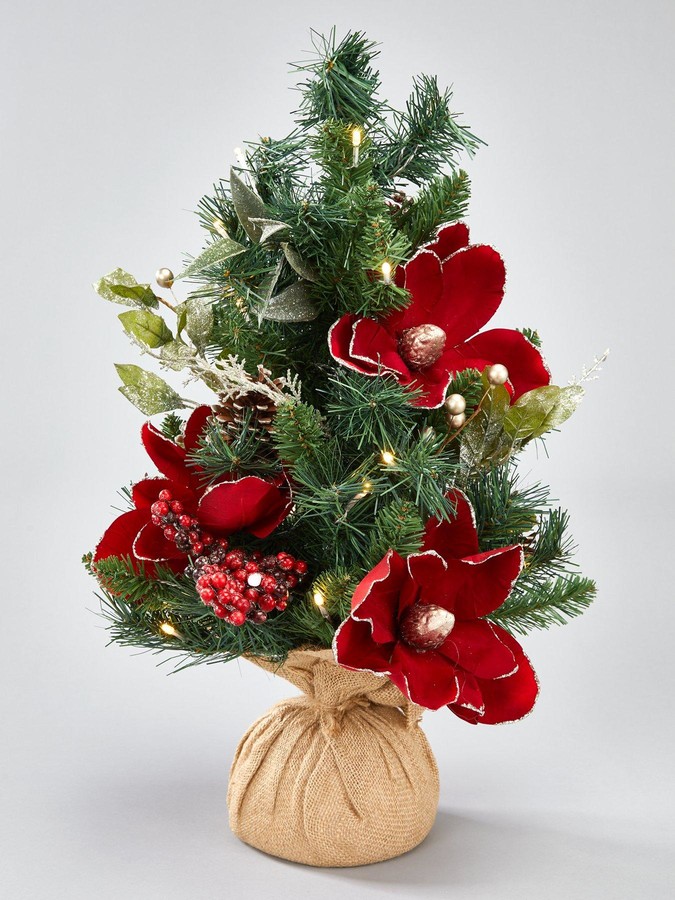 New England Pre Lit Magnolia Tabletop Christmas Tree 2 ft ShopStyle