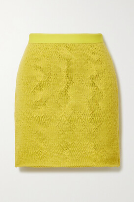 Bottega Veneta Wool And Cashmere-blend Mini Skirt - Yellow - x small