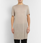 Thumbnail for your product : Rick Owens Oversized Long-Length Bamboo-Jersey T-Shirt