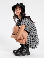 Thumbnail for your product : Stussy Greta Check Polo Dress in Black