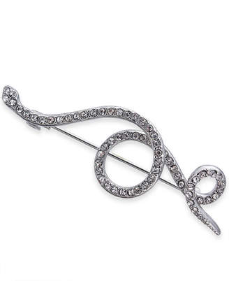 INC International Concepts Inc International Concepts Woman I.N.C. Woman Silver-Tone Pavé Snake Pin, Created for