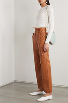 Thumbnail for your product : Nanushka Chimo Vegan Leather Straight-leg Pants - Camel