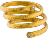 Thumbnail for your product : Gurhan 24K Diamond Spiral Ring