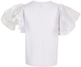 Thumbnail for your product : River Island Girls Diamnte Organza Sleeve T-Shirt-Lilac