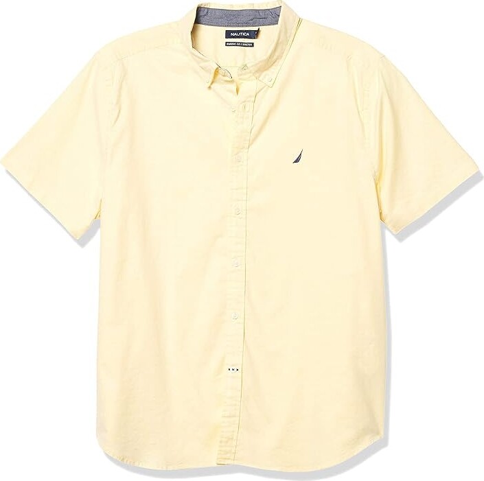 Nautica Men's Yellow Short Sleeve Shirts ShopStyle