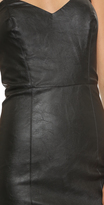 Thumbnail for your product : Myne Strapless Faux Leather Dress