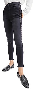 jeans with sparkly side stripe