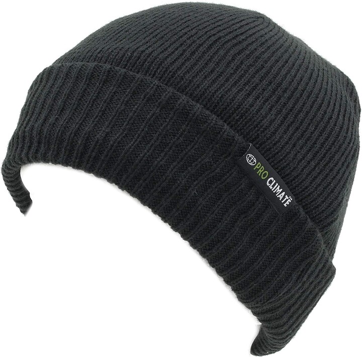 Pro Climate Mens Hat Waterproof Windproof Thinsulate Black