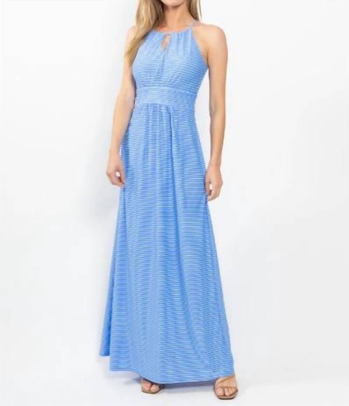 Jude Connally Mia Maxi Dress in Periwinkle Stripe - ShopStyle