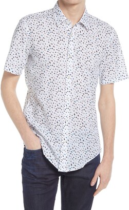 Hugo boss slim fit short sleeve shirt Clearance