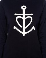 Thumbnail for your product : Jaeger Boutique by Knitted Sweater in Anchor Intarsia