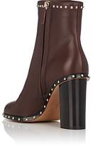 Thumbnail for your product : Valentino Women's Rockstud Leather Ankle Boots - Camel