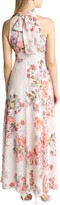 Thumbnail for your product : Eliza J Floral Halter Neck Slim Maxi Dress