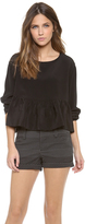 Thumbnail for your product : Cynthia Rowley Flounce Blouse