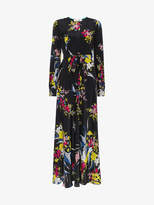 Diane Von Furstenberg Silk floral maxi dress with waist tie