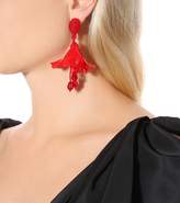 Thumbnail for your product : Oscar de la Renta Impatiens Mini clip-on earrings