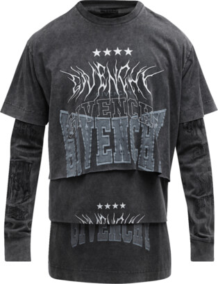 Givenchy: Black Layered Long Sleeve T-Shirt