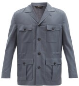 Thumbnail for your product : Brioni Sahariana 150s Wool-blend Twill Field Jacket - Dark Grey