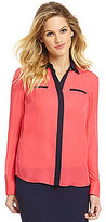 Thumbnail for your product : Antonio Melani Lina Silk Georgette Blouse