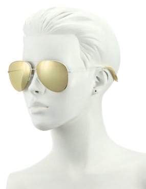 Victoria Beckham Classic Victoria 62MM Mirrored Aviator Sunglasses