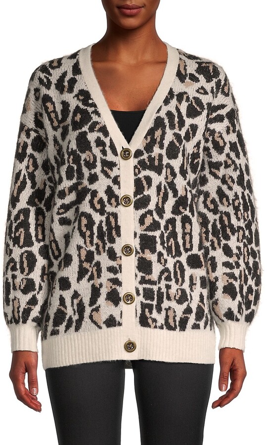 Leopard Print Cardigan Sweater | Shop the world's largest 