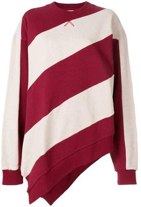 Marques Almeida striped asymmetric sweater