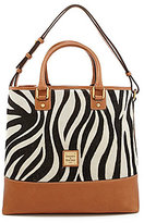 Thumbnail for your product : Dooney & Bourke Zebra Print Haircalf Shopper Tote
