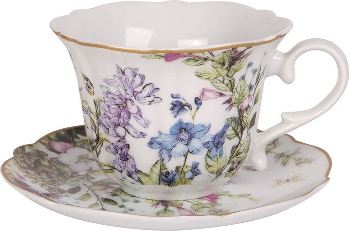 Home Essentials Garden Teacup & Saucer