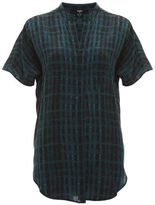 Thumbnail for your product : SABA Painted Plaid Blouse