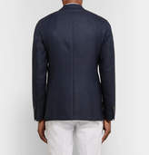 Thumbnail for your product : Boglioli Navy Slim-Fit Double-Breasted Virgin Wool Blazer