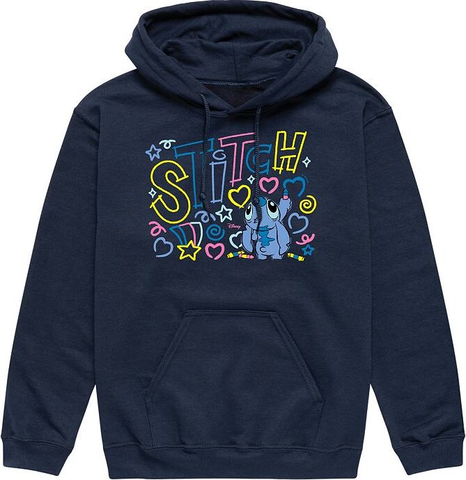 Disney's Lilo & Stitch Men's Coloring Fleece Pullover Hoodie