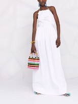 Thumbnail for your product : MSGM Applique Halterneck Maxi Dress