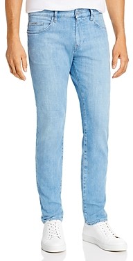 HUGO BOSS Delaware Comfort Slim Fit Jeans in Turquoise - ShopStyle