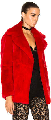 Alberta Ferretti Saturday Rabbit Fur Coat