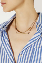 Thumbnail for your product : Isabel Marant Gold-tone and bead necklace