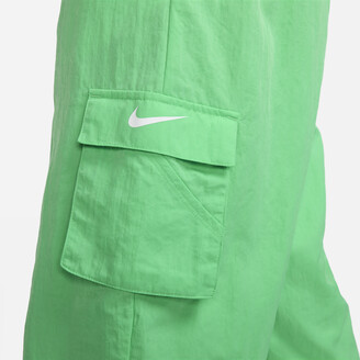 Nike Women's Sportswear Essential High-Rise Woven Cargo Pants in Green -  ShopStyle
