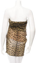 Thumbnail for your product : Isabel Marant Printed Strapless Top