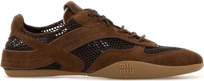 Miu Miu Mesh-Panelled Sneakers