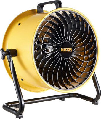 WEDOHOME 3 Speeds Heavy Duty High Velocity Turbo Floor Fan In Yellow With Powerful 1/4 HP Motor