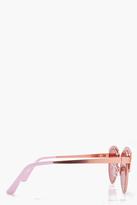 Thumbnail for your product : boohoo Ellen Pink Frame Cat Eye Sunglasses