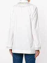 Thumbnail for your product : Tory Burch embroidered bib blouse