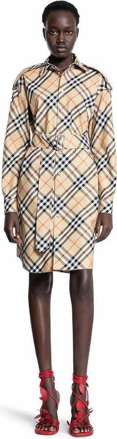 Burberry Check Cotton Shirt Dress