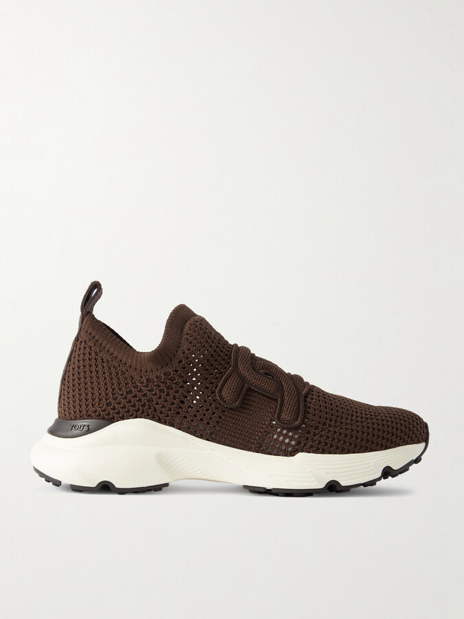 Tod's Stretch-knit Slip-on Sneakers - Brown