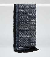 Thumbnail for your product : Reiss Cobain FRINGED PRINT SCARF