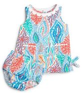 Thumbnail for your product : Lilly Pulitzer Infant's Leaf Print Dress & Bloomer Set