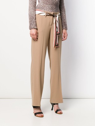 Cambio Scarf Belted Tailored Trousers