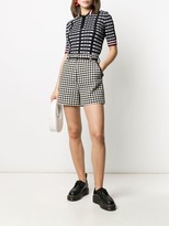 Thumbnail for your product : MSGM Houndstooth Pattern Shorts