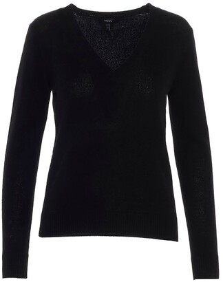 Theory Womens Relaxed Vneck Pullover Sweater